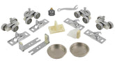 Renin BP831BB-04800-AL Hardware and Track Set, 48 in L Track, Aluminum, For: 3/4 to 1-3/4 in THK Bypass Door